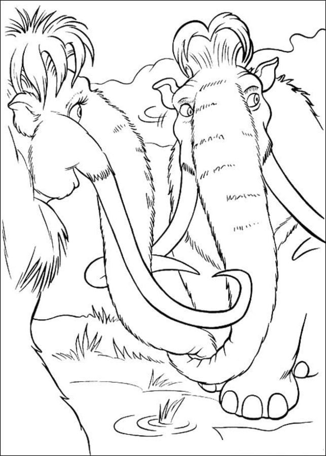 Coloring pages: Ice Age
