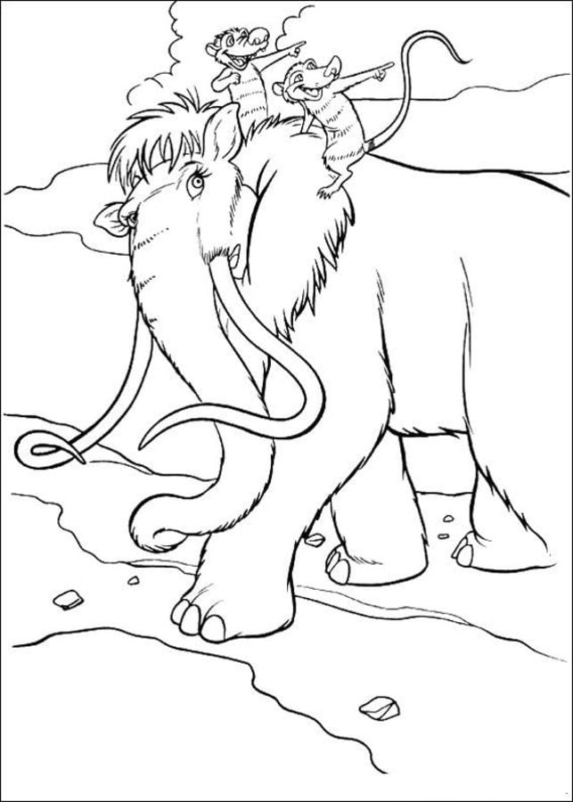 Coloring pages: Ice Age