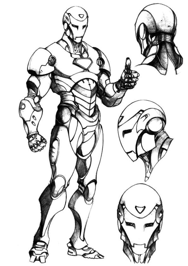 Dibujos para colorear: Iron Man