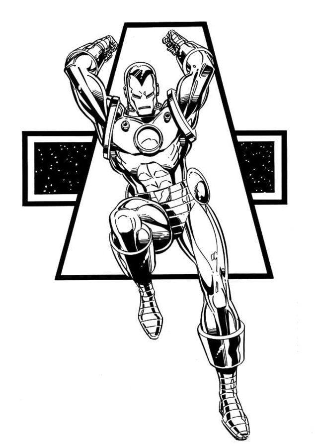 Dibujos para colorear: Iron Man