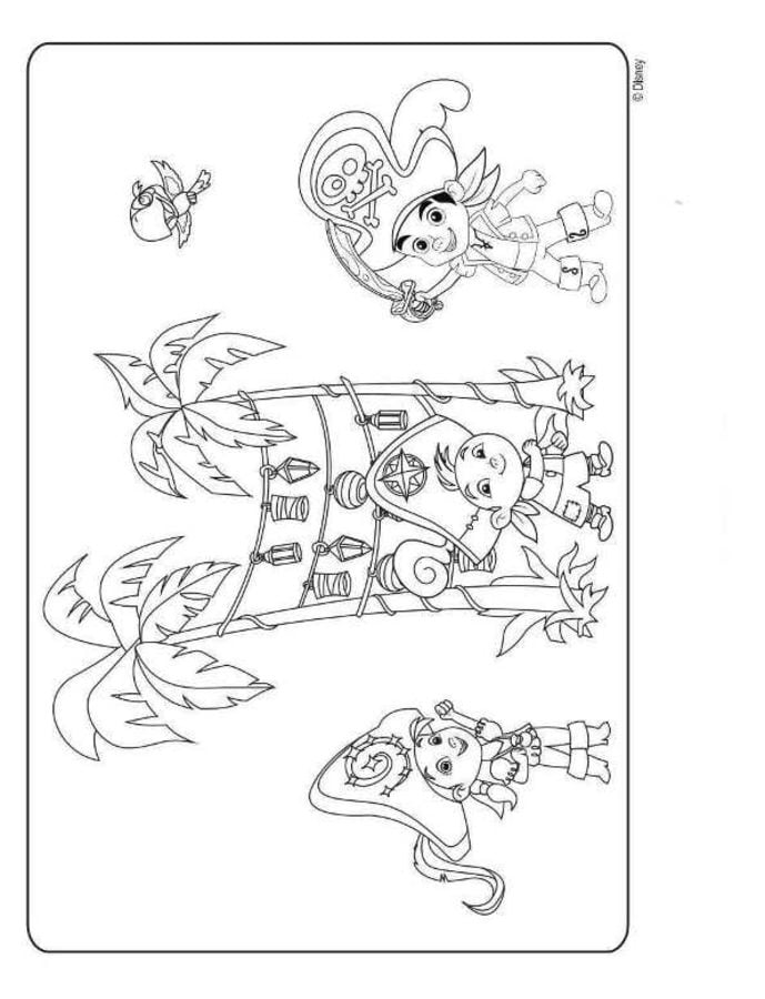 Coloring pages: Jake and the Never Land Pirates