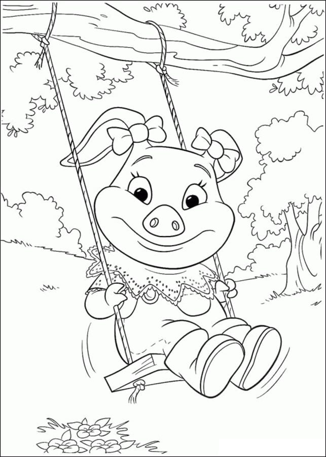 Coloring pages: Piggley Winks