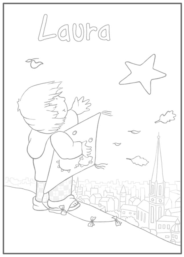 Coloring pages: Laura's Star 1
