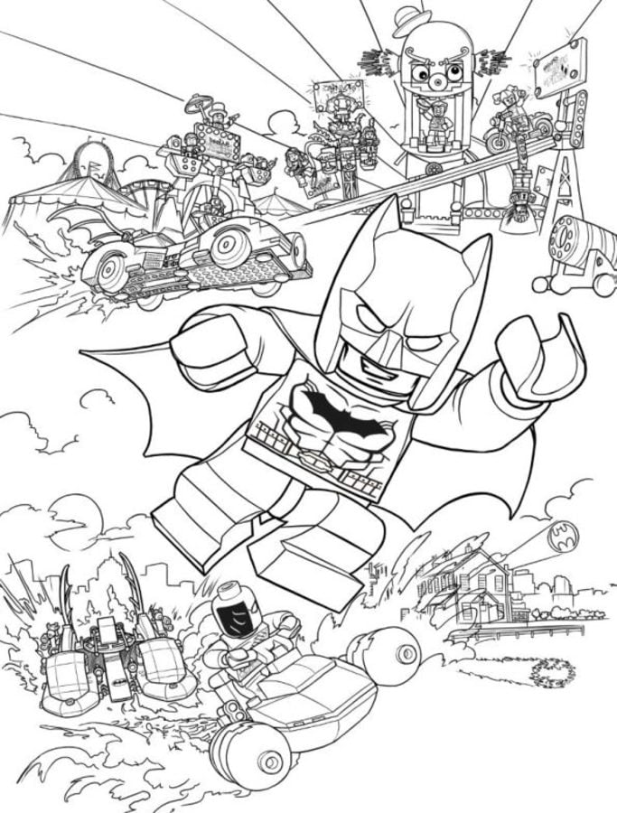 Ausmalbilder: Lego Batman