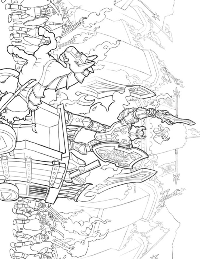 Coloring pages: Lego Knights' Kingdom 4