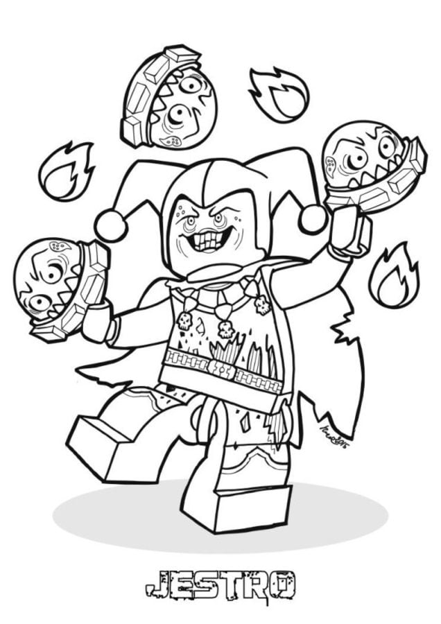 Coloring pages: LEGO Nexo Knights 4