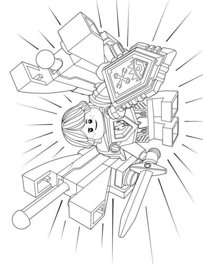 Coloring pages: LEGO Nexo Knights 6