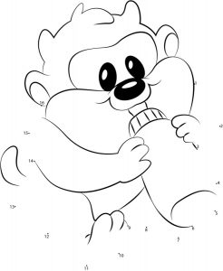 Connect the dots: Looney Tunes, printable for kids &amp; adults, free
