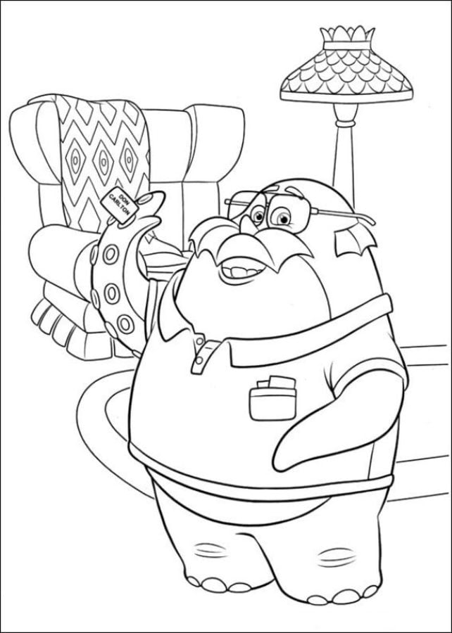 monsters university halloween coloring pages