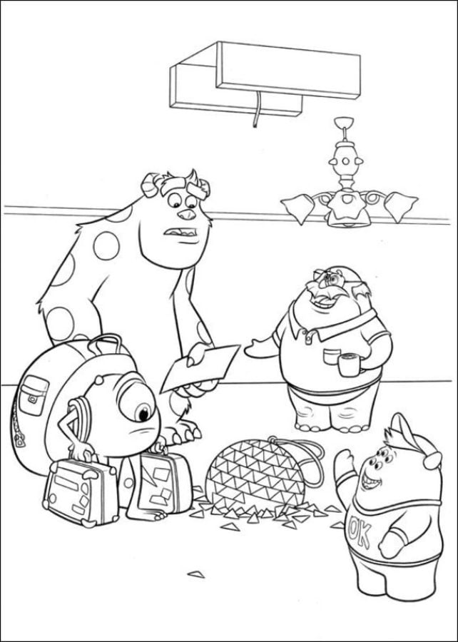 Coloring pages: Monsters University 2