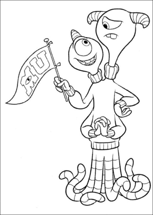 Coloring pages: Monsters University 3