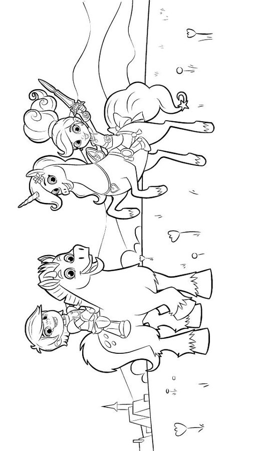 Coloring pages: Nella the Princess Knight 6