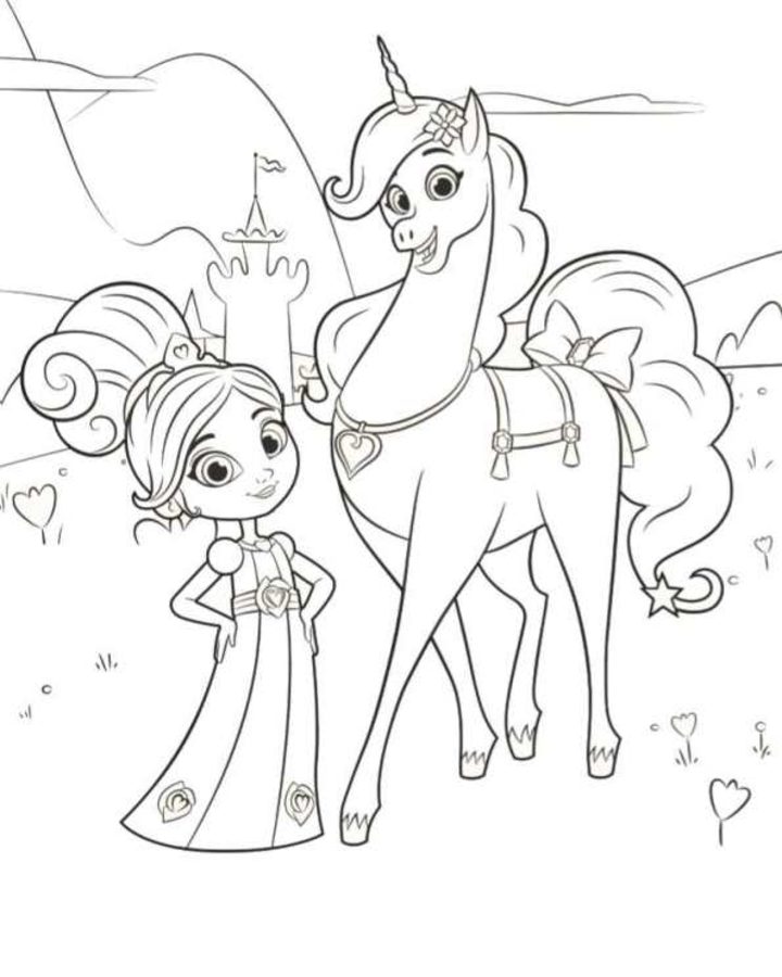 Coloring pages: Nella the Princess Knight 9