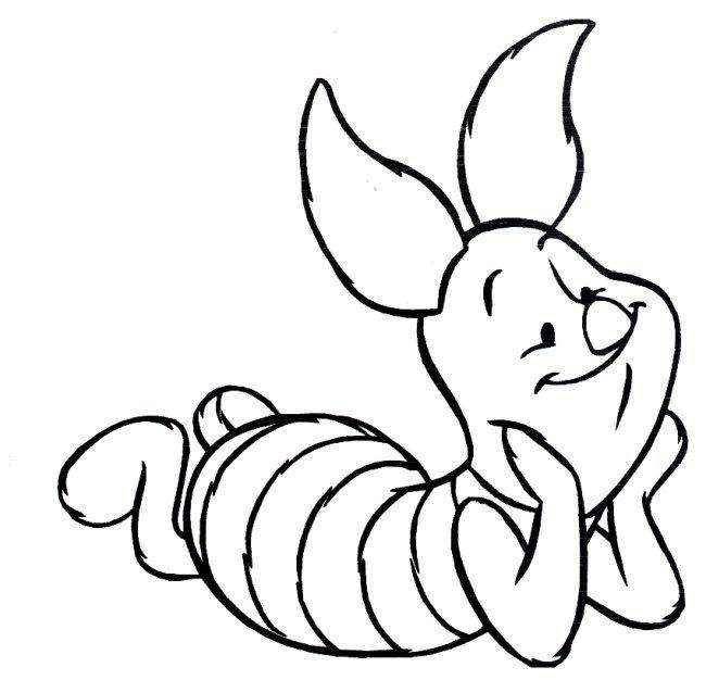 Coloring pages: Piglet 10