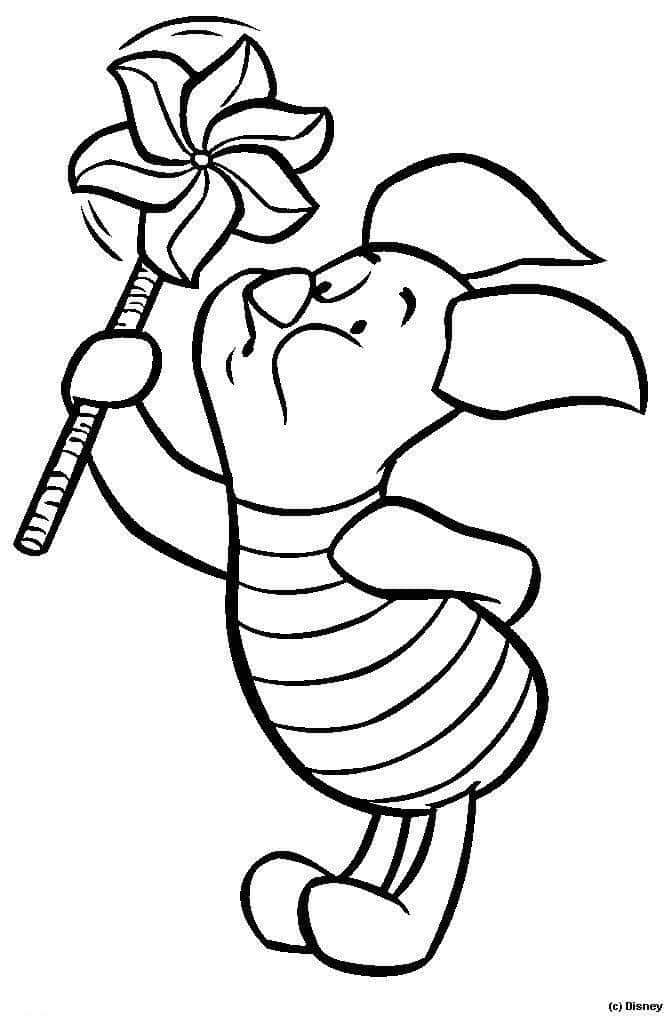 Coloring pages: Piglet 3