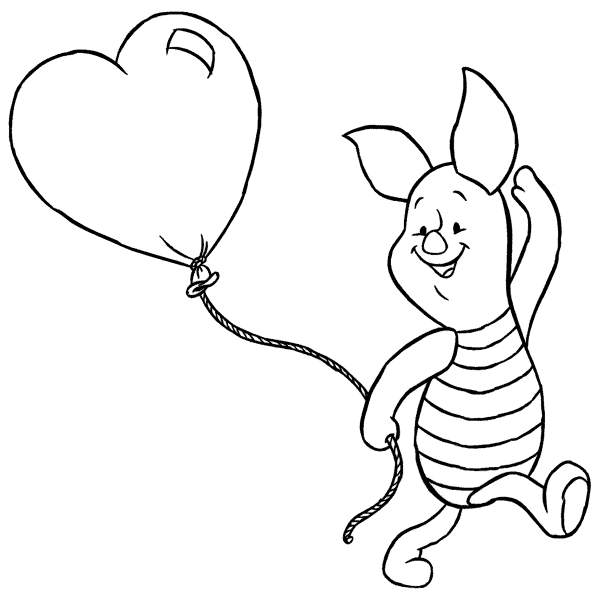Coloring pages: Piglet 5