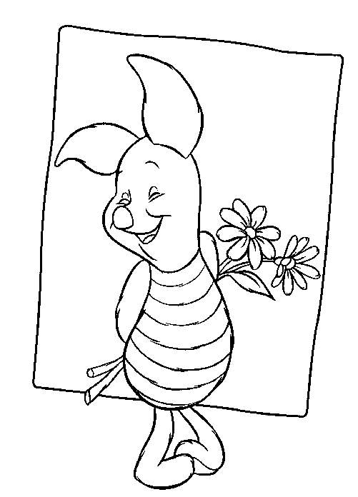 Coloring pages: Piglet 8