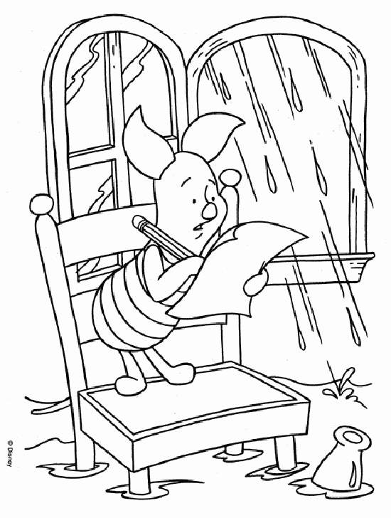 Coloring pages: Piglet 9
