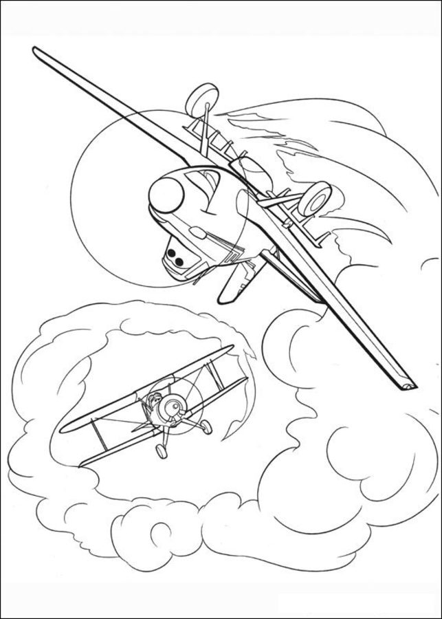 Coloring pages: Planes