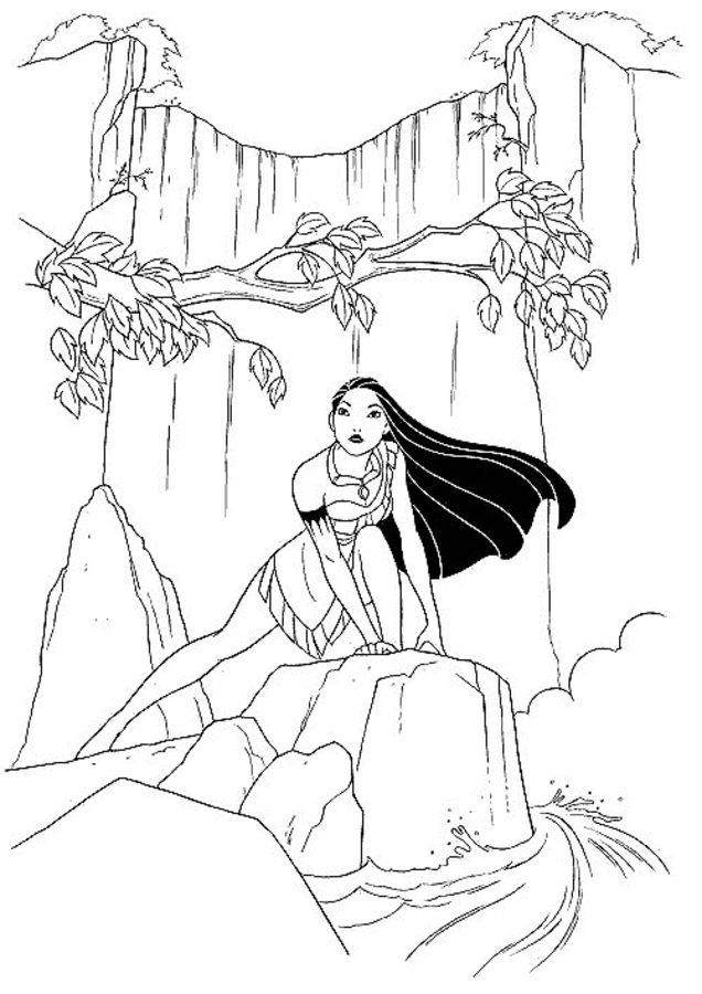 Coloring pages: Pocahontas 3