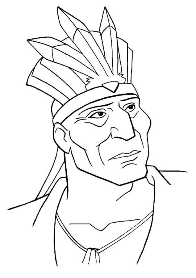 Coloring pages: Pocahontas 8