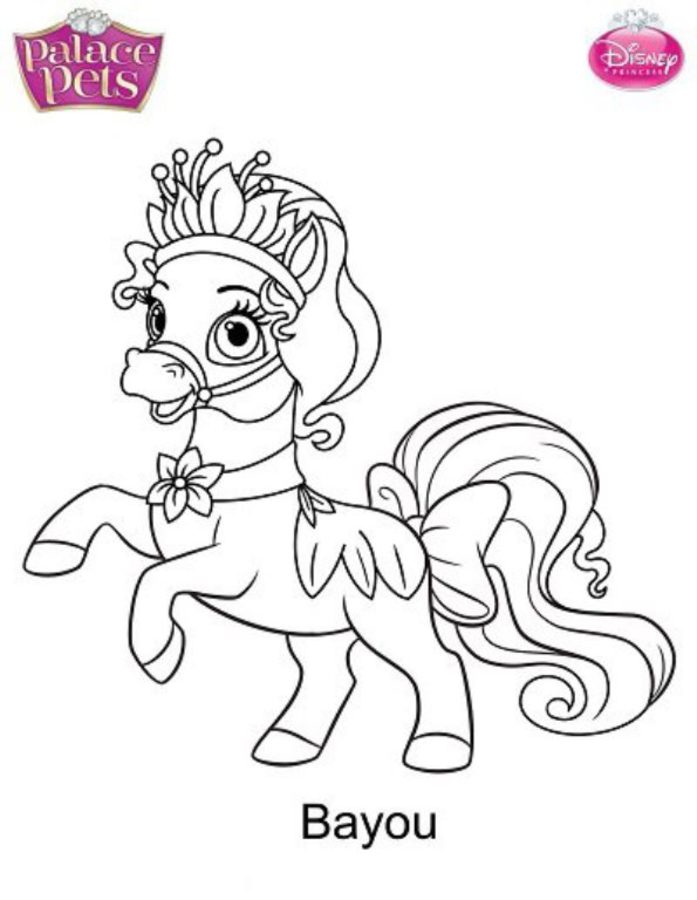 Coloring pages: Palace Pets 1