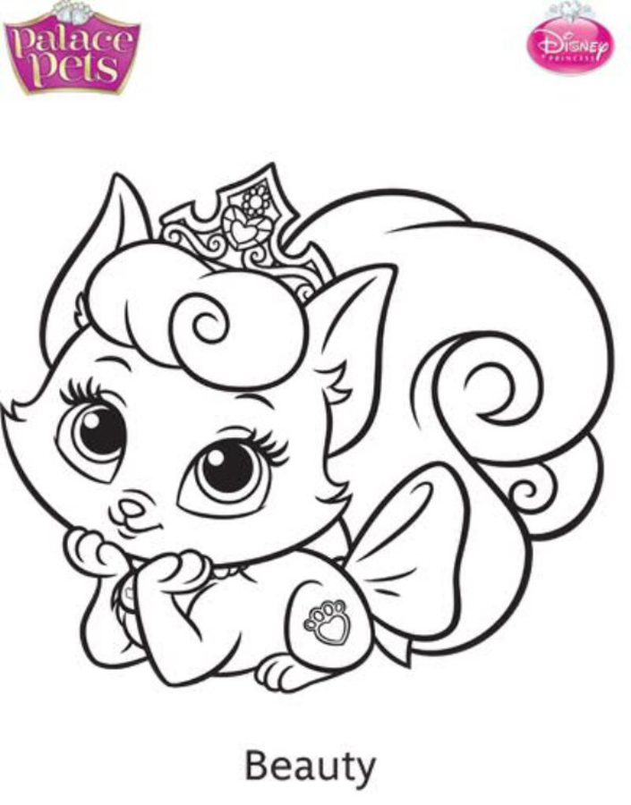 Coloring pages: Palace Pets 2