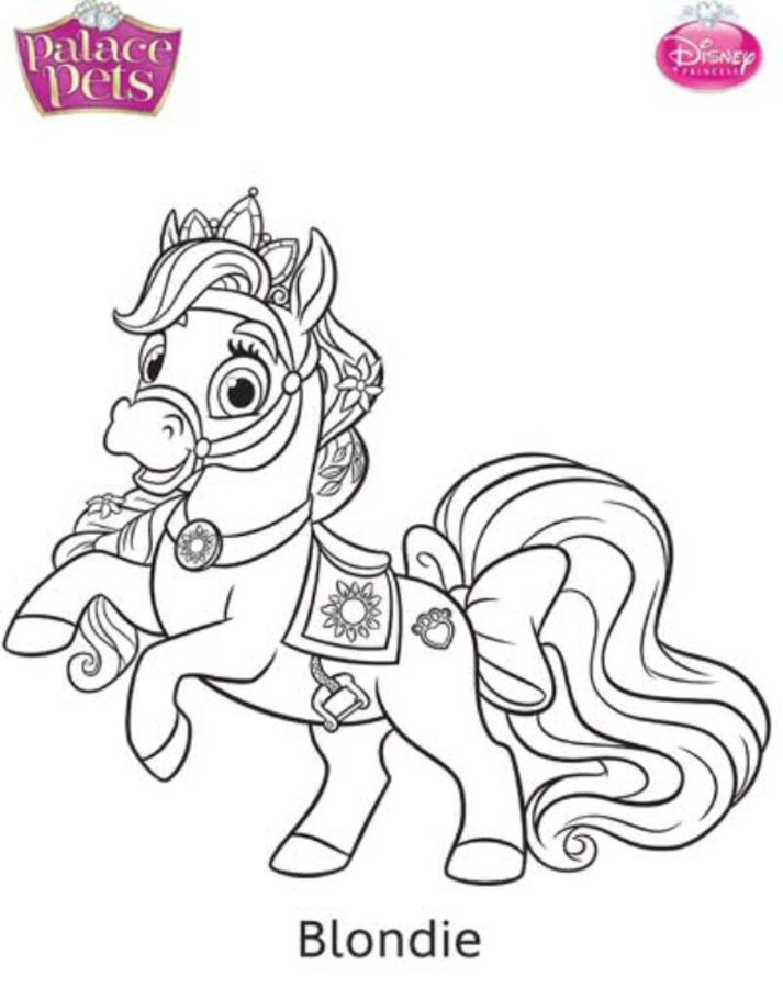 Coloring pages: Palace Pets 4