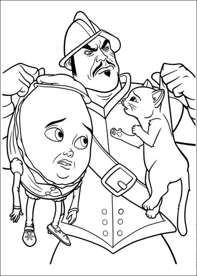 Coloring pages: Puss in Boots