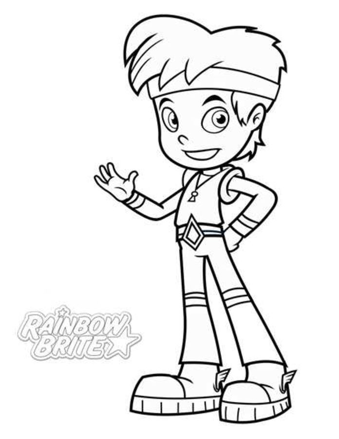 Coloring pages: Rainbow Brite