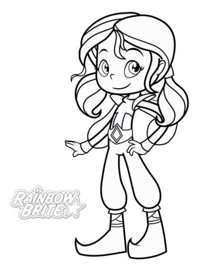 Coloring pages: Rainbow Brite