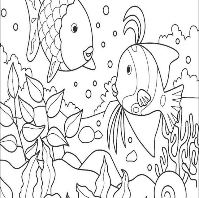 Dibujos para colorear: Rainbow Fish