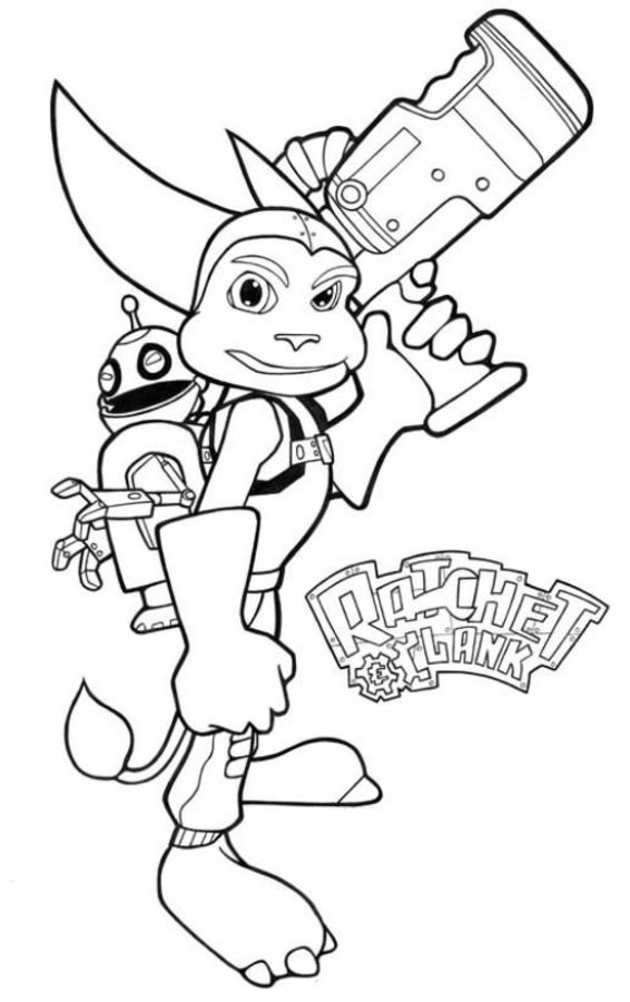 Coloriages: Ratchet and Clank
