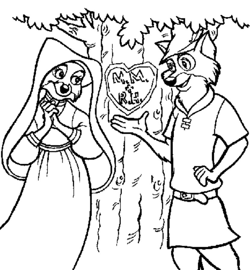Coloring pages: Robin Hood