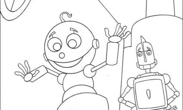 Coloring pages: Robots