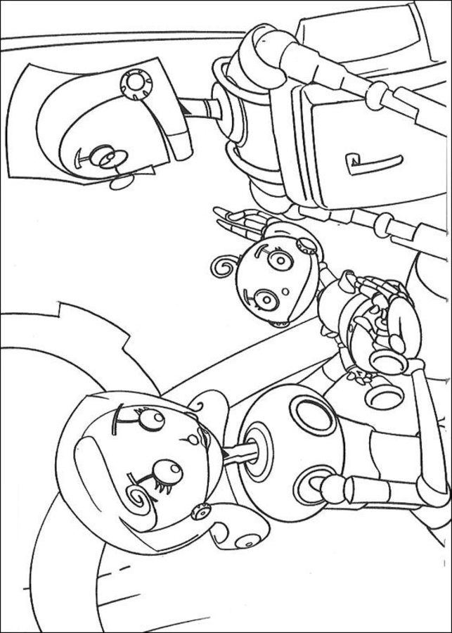 Coloring pages: Robots