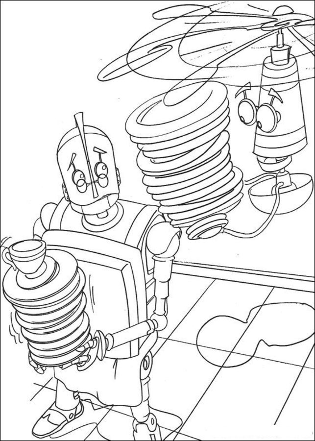 Dibujos para colorear: Robots 5