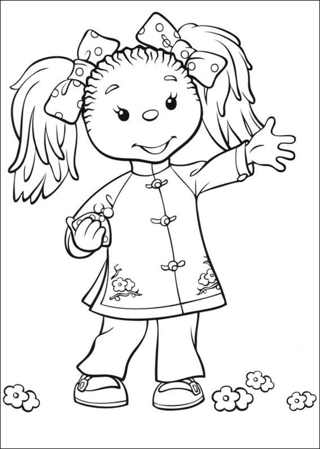 Coloring pages: Rupert Bear 10