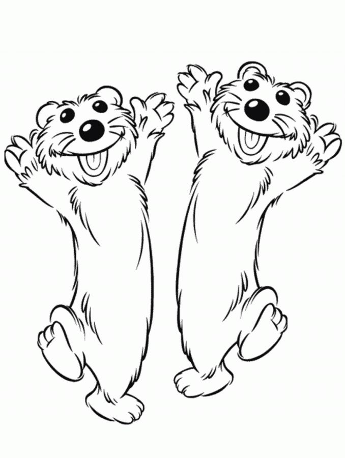 Coloring pages: Rupert Bear 3
