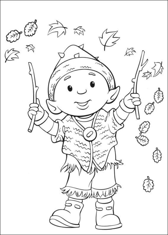 Coloring pages: Rupert Bear 7