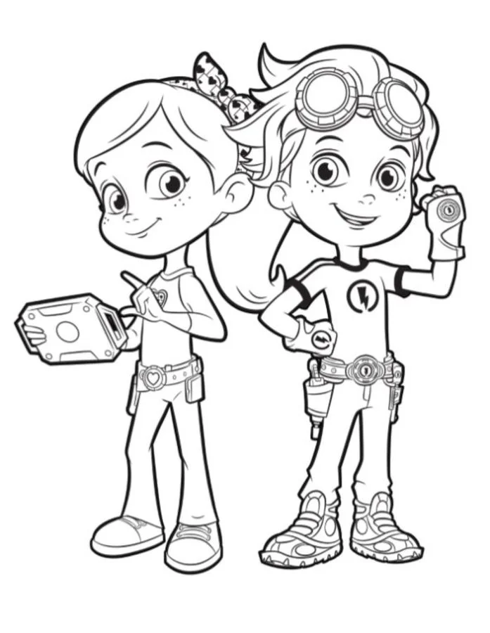 Ausmalbilder: Rusty Rivets 9