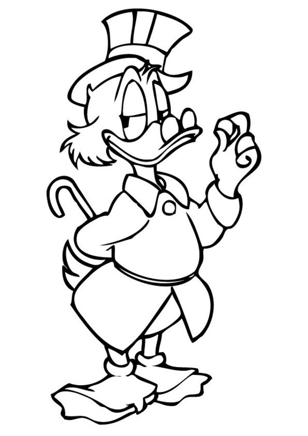 Coloring pages: Scrooge McDuck