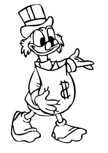 Coloring Pages: Scrooge Mcduck, Printable For Kids & Adults, Free