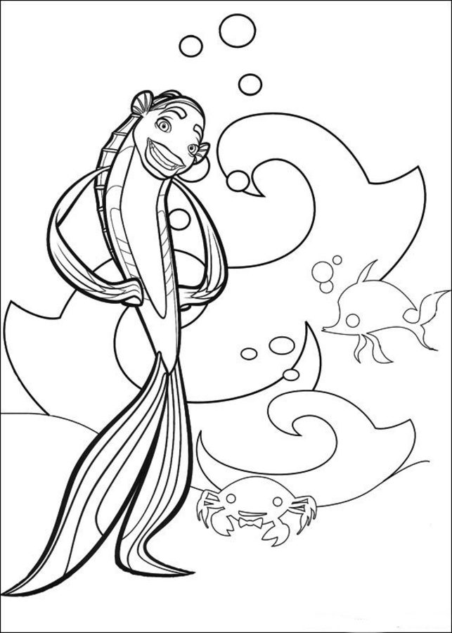 Coloring pages: Shark Tale 7