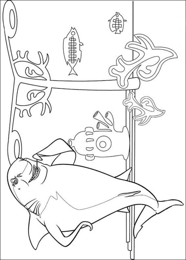 Coloring pages: Shark Tale