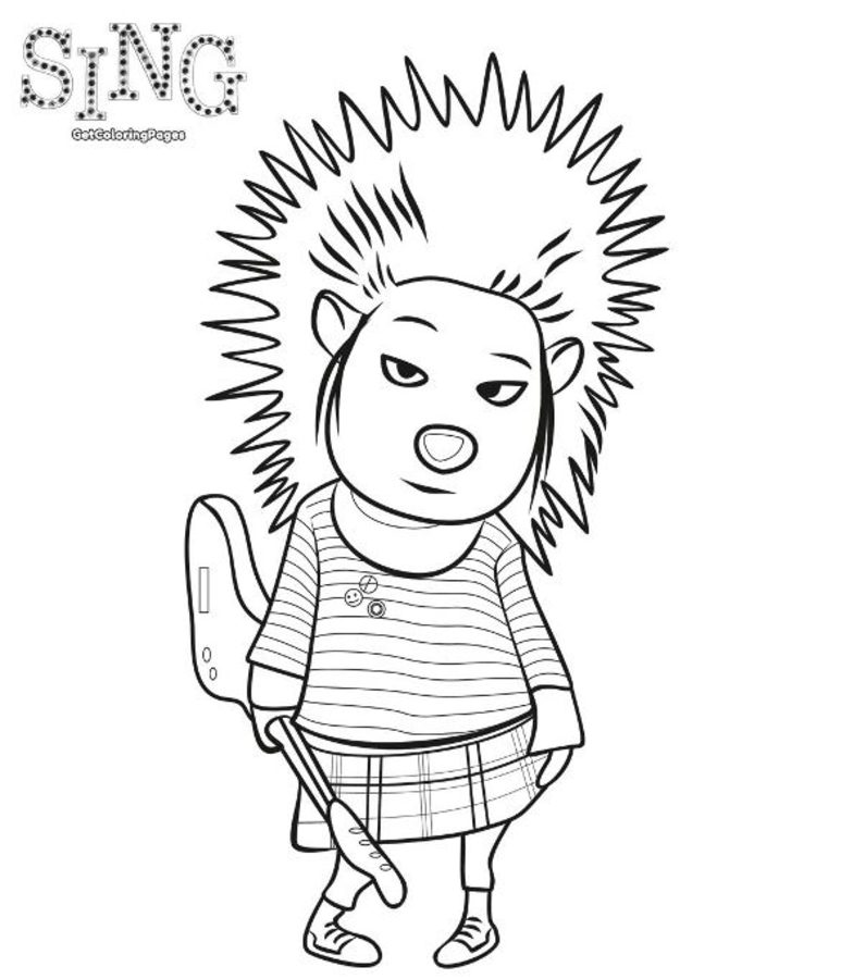 Coloring pages: Sing 1