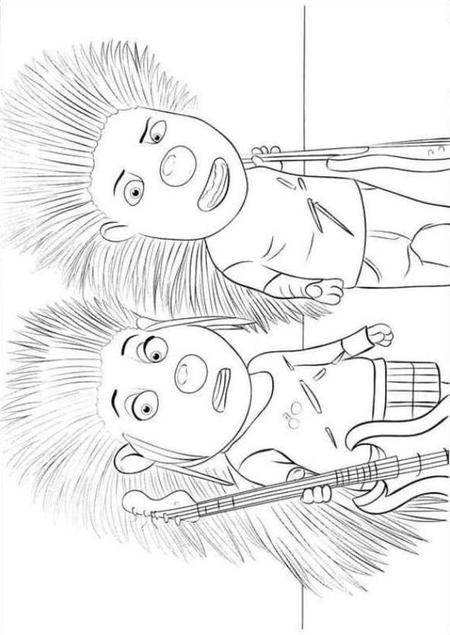 Coloring pages: Sing 10