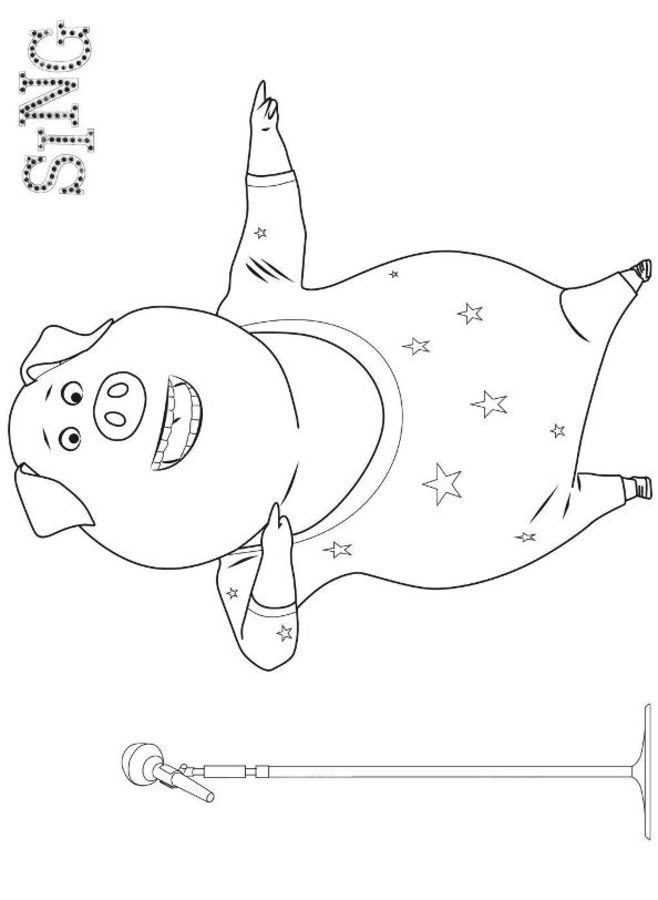 Coloring pages: Sing 3