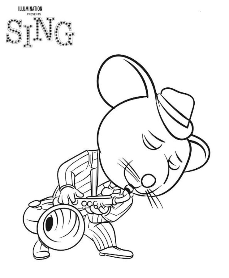 Coloring pages: Sing 7