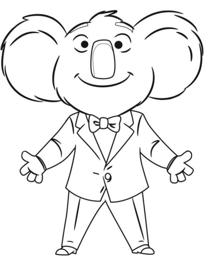 Coloring pages: Sing 8